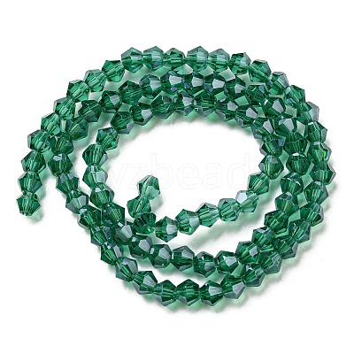 Transparent Electroplate Glass Beads Strands EGLA-A039-T3mm-A10-1