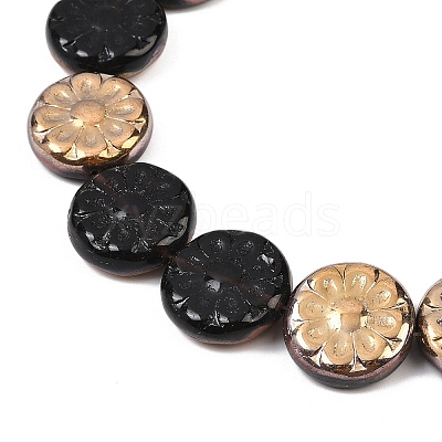 Czech Pressed Glass Beads GLAA-I061-48B-1