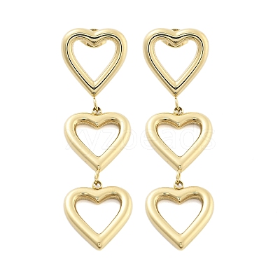 304 Stainless Steel Stud Earrings EJEW-S226-10G-02-1
