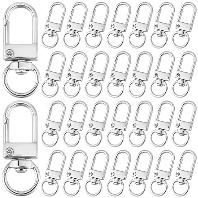 36Pcs Alloy Swivel Clasps PURS-CN0001-12KCG-1