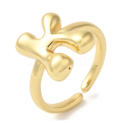 Brass Open Cuff Rings RJEW-U008-06K-G-1