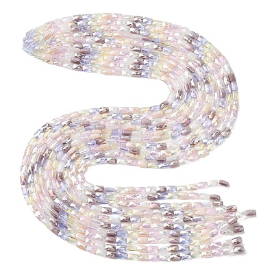 Electroplate Glass Beads Strands EGLA-D300-05-13-1