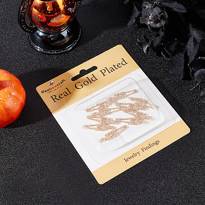 10Pcs Halloween Themed Brass Pendants KK-BBC0015-68C-1