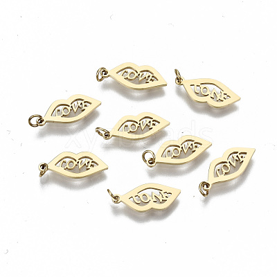 304 Stainless Steel Charms X-STAS-S116-063G-1