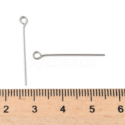 304 Stainless Steel Eye Pins STAS-K293-13P-0.6x26mm-1