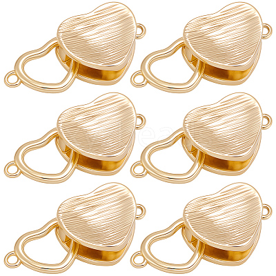 8Pcs Brass Interlocking Clasps KK-BBC0019-68-1
