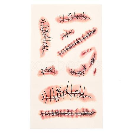 27Pcs Removable Scar Temporary Tattoos DIY-SP0005-66A-1