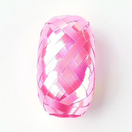 Single Face Laser Balloons Ribbon SRIB-WH0003-D03-1