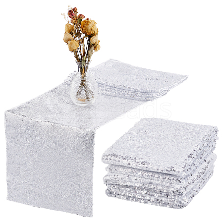 Polyester Sequin Table Runners AJEW-WH0248-487A-1