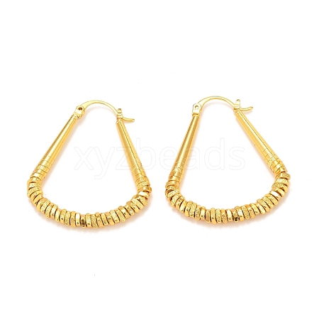Brass Hoop Earrings EJEW-F224-01G-1