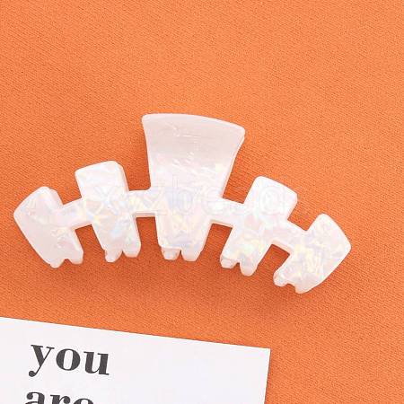 Fishbone Acetate Claw Hair Clips PW-WGA77BA-03-1