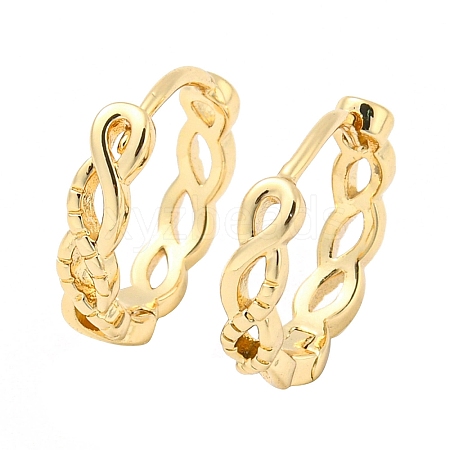 Brass Hoop Earrings EJEW-E295-04KCG-1