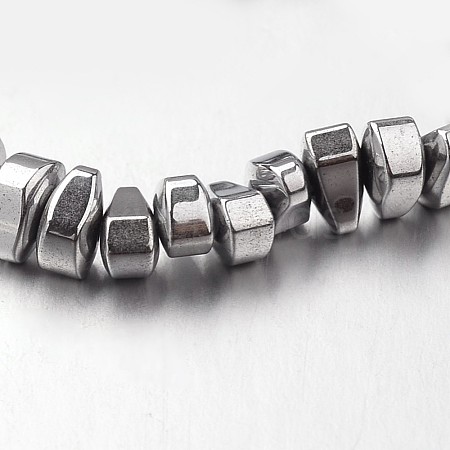 Electroplate Non-magnetic Synthetic Hematite Bead Strands G-F300-57-01-1