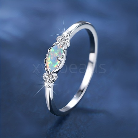 Alloy Rhinestone Plain Band Rings PW-WG1313D-02-1