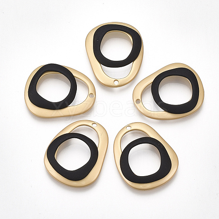 Spray Painted Alloy Pendants LS-X-PALLOY-T067-25A-1