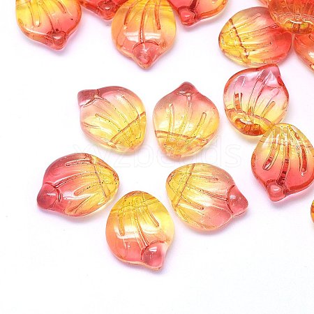 Transparent Glass Charms GLAA-H016-01A-16-1