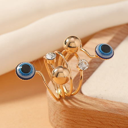 Fashionable Lady's Evil Eye Ring VX9344-1