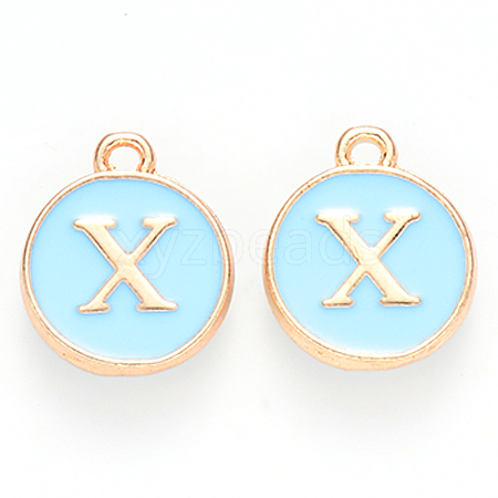 Golden Plated Alloy Enamel Charms LS-ENAM-S118-04X-1