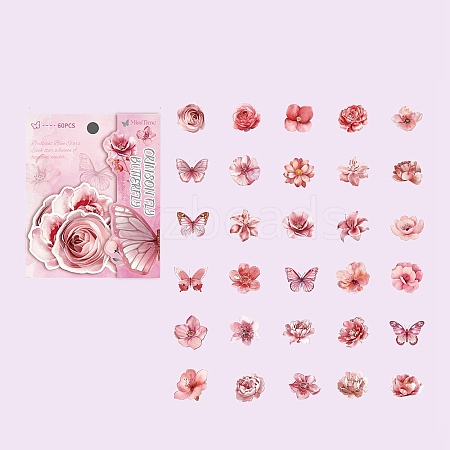 60Pcs 30 Styles Paper Sticker PW-WG202D8-05-1