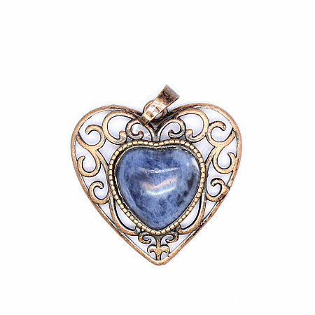 Retro Hollow Natural Sodalite Pendants PW-WGAB5DC-03-1