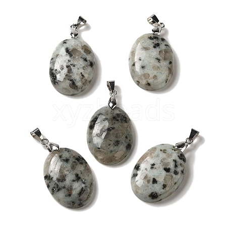 Natural Sesame Jasper Pendants G-Z055-03P-07-1