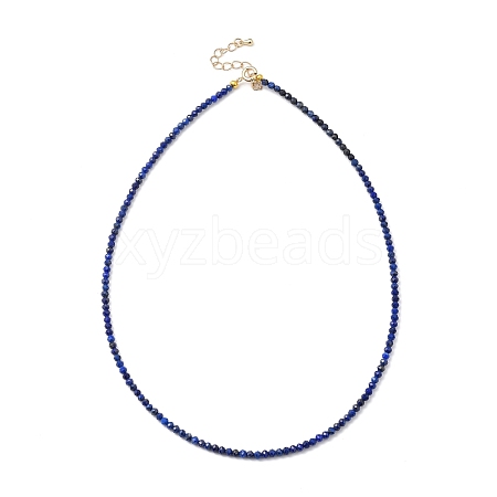 Natural Lapis Lazuli Beaded Necklaces NJEW-JN02990-07-1