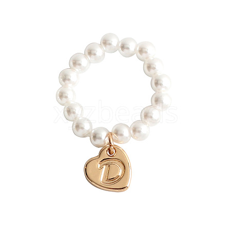 Plastic Imitation Pearl & Alloy Finger Rings FS-WG241E1-04-1