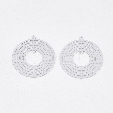 Brass  2-Loop Link Pendants LS-KKC-S001-002P-1