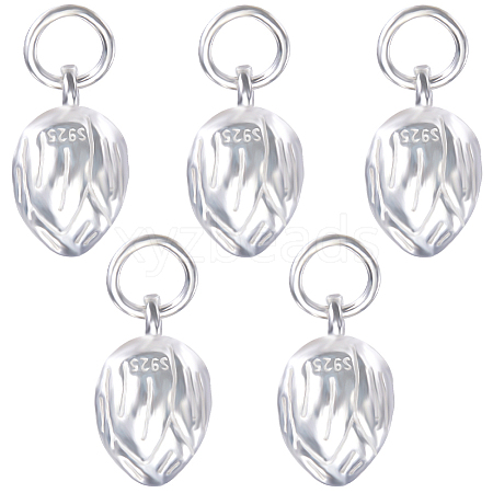 Beebeecraft 5Pcs 925 Sterling Silver Charms STER-BBC0005-35S-1