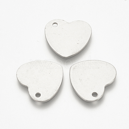 201 Stainless Steel Stamping Blank Tag Pendants STAS-S076-11-1