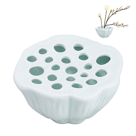 Porcelain Flower Arranger AJEW-WH0709-151B-1
