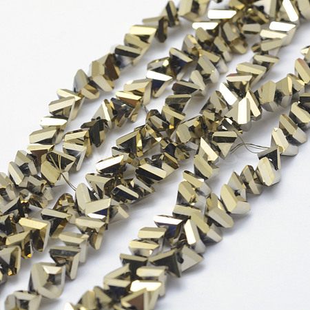 Electroplate Glass Beads Strands EGLA-J143-B-FP01-1