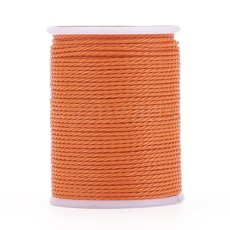 Round Waxed Polyester Cord X-YC-G006-01-1.0mm-07-1