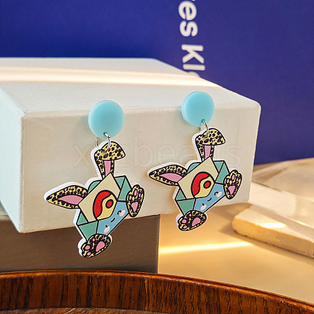 Easter Acrylic Dangle Stud Earrings FS-WG1C5A1-04-1