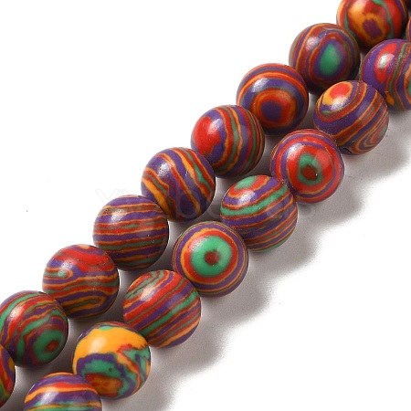 Synthetic Malachite Dyed Beads Strands G-P507-02A-03-1