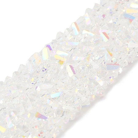 Transparent Glass Beads Strands EGLA-P061-04A-AB04-1