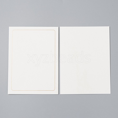 Simple Rectangle Paper Greeting Cards DIY-WH0265-93-1