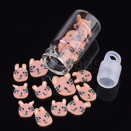Handmade Polymer Clay Kitten Nail Art Decoration Accessories MRMJ-S046-001F-1