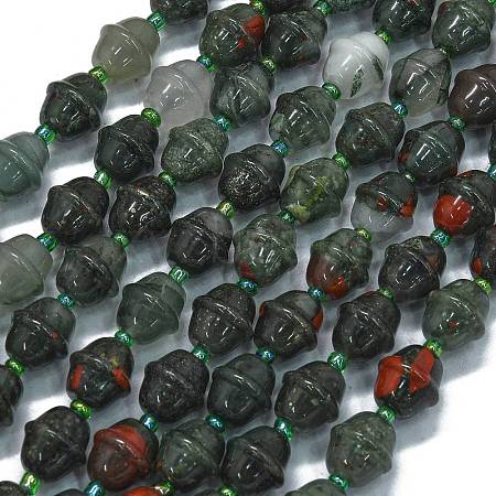 Natural Africa Bloodstone Beads Strands G-K389-D22-01-1