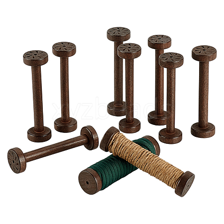 Wooden Bobbins AJEW-WH0031-47B-1