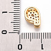 Brass Micro Pave Cubic Zirconia Charms KK-N254-217G-P-3