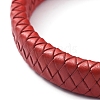 Unisex Leather Cord Weave Bracelets BJEW-JB04893-03-2