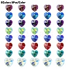 40Pcs 8 Colors Electroplate Glass Charms GGLA-YW0001-16-2