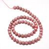 Natural Rhodonite Round Bead Strands X-G-P072-38-10mm-2
