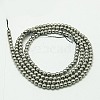 Non-magnetic Synthetic Hematite Beads Strands G-K015-4mm-07-2