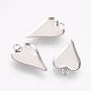 Tarnish Resistant 201 Stainless Steel Pendant Cabochon Settings STAS-I097-055-16P-1
