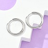 Tarnish Resistant 304 Stainless Steel Huggie Hoop Earrings LS-EJEW-F111B-21mm-P-3