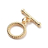 Rack Plating Brass Toggle Clasps KK-E034-04LG-3