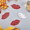 Lip Shape Glass Rhinestone Car Stickers DIY-FH0001-011-5