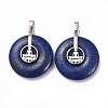 Natural Lapis Lazuli Pendants G-F640-D07-1